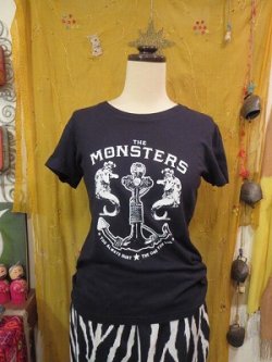 画像1: monster ロゴ　Tシャツ（PARIS-MON)