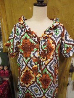 画像2: アフリカンバティック　フリル　ブラウス（PARIS-AFBS)