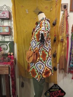 画像4: アフリカンバティック　フリル　ブラウス（PARIS-AFBS)