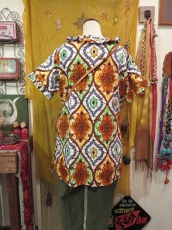 画像5: アフリカンバティック　フリル　ブラウス（PARIS-AFBS)