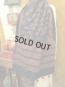 画像7: ajurakh cotton 手染めショール（SUFI-AJST3)