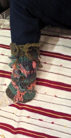 画像5: hand knitting leg warmer(MANA-LEGG)