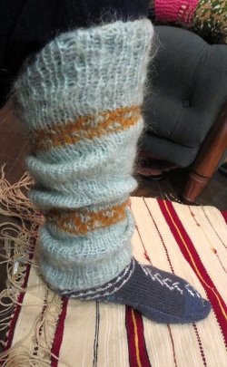 画像4: Dharamsala　手編み　leg warmer(DM-LEGG)