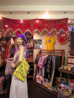 画像1: gujarat vintage cotton knit wallhanging(I-GJ-WALLHAN3)
