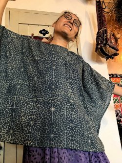 画像3: ajurakh blockprint バタフライ　ブラウス（AJ-BS14)