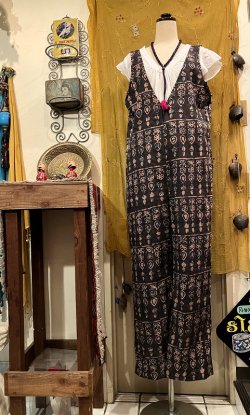画像1: cotton ajurakh サロペット（AJ-BRIN)