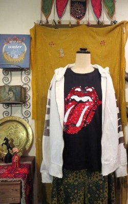 画像1: Rolling stones デザインTシャツ（PARIS-RTS)