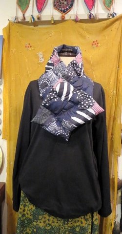画像1: Marimekko コラボ　ダウンマフラー（PARI-MD1）