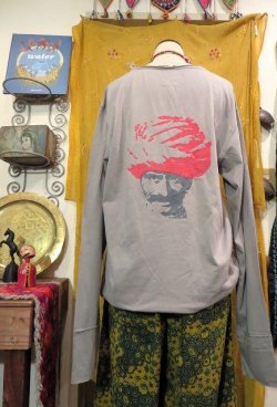 画像1: organic cotton 長袖　バックプリント（PARI-ORGLS2)