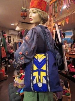 画像1: フォークロア調　ANTIKBATIK&MONOPRIX デザインBAG（ANT-BAG)