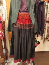 画像: kutch vintage ミラーワーク　コットンスカート（I-KU-RSKK)