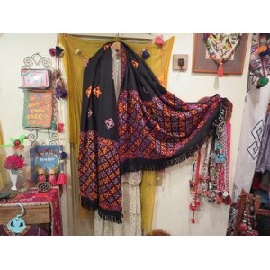 画像: afghanistan vintage 手刺繍ショール（I-AF-SHAL)