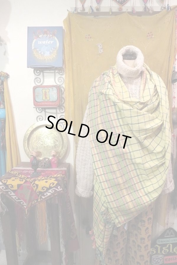 画像1: kala organic cotton dupatta(KALA-OCO1)YEL