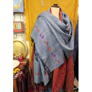 画像: kullu アクセント　ショール（M-ASHAL1）