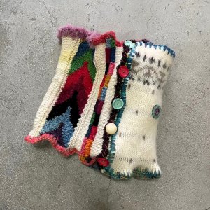 画像: ニット　remake ネックウオーマー（MANA-KNIT7）