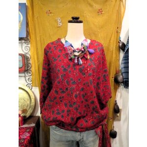 画像: ajurakh cotton design リボントップス（AJ-RTOP)