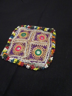 画像2: vintage beads刺繍　patch(IN-VINFAB2)
