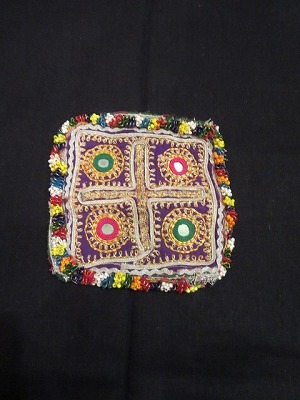 画像1: vintage beads刺繍　patch(IN-VINFAB2)