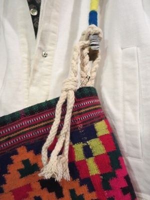 画像5: vintage manali Wool リメイク　ショルダーBAG（M-RBAG2)