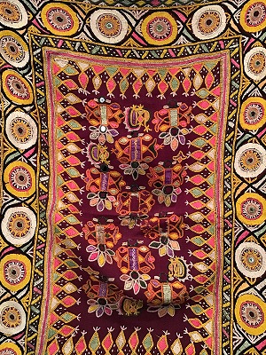 画像2: vintage gujarati wall hanging  (KUTCH-WAL)