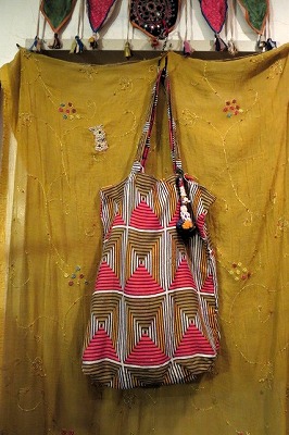 画像1: old サリー　リバーシブルECOバッグ（KOL-BAG5）