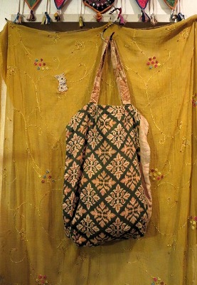 画像1: old サリー　リバーシブルECOバッグ（KOL-BAG3)